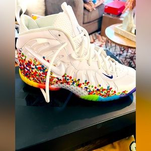 🔥Nike Little Posite Pro One Fruity Pebbles🔥Sz GS 7